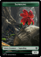 Faerie // Saproling Double-Sided Token [Wilds of Eldraine Commander Tokens] | Silver Goblin