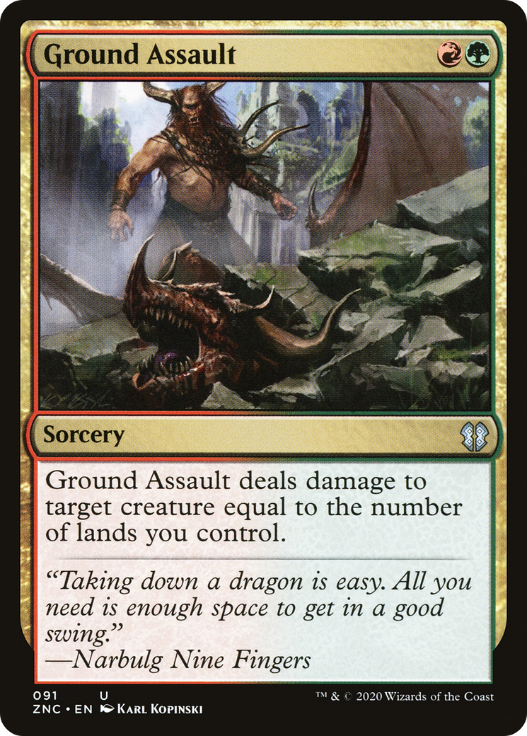 Ground Assault [Zendikar Rising Commander] | Silver Goblin