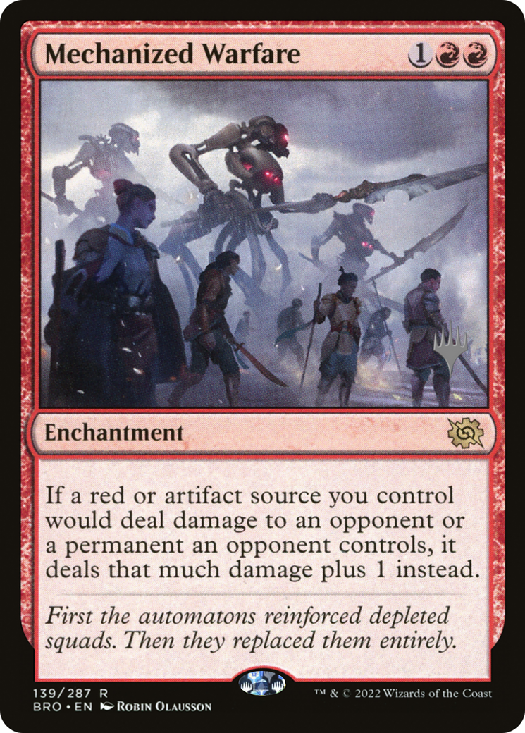 Mechanized Warfare (Promo Pack) [The Brothers' War Promos] | Silver Goblin