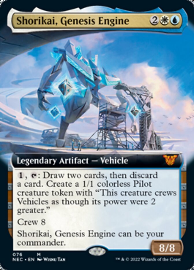 Shorikai, Genesis Engine (Extended Art) [Kamigawa: Neon Dynasty Commander] | Silver Goblin