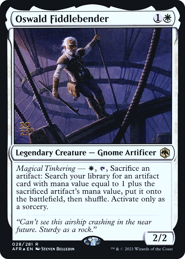 Oswald Fiddlebender [Dungeons & Dragons: Adventures in the Forgotten Realms Prerelease Promos] | Silver Goblin