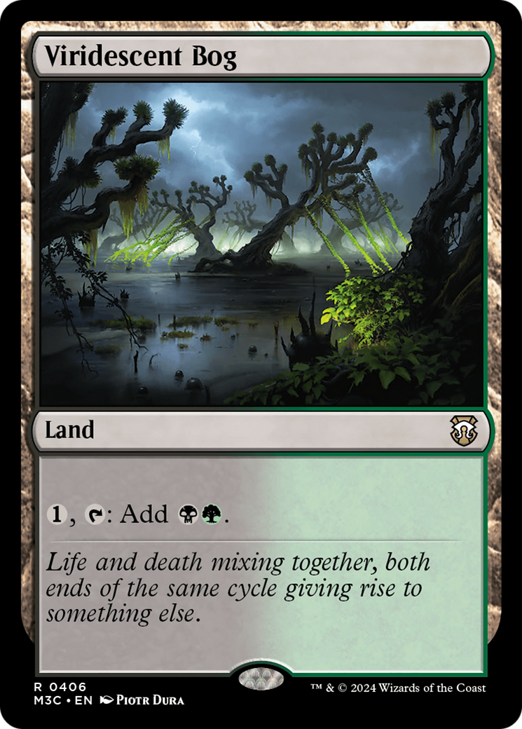 Viridescent Bog (Ripple Foil) [Modern Horizons 3 Commander] | Silver Goblin