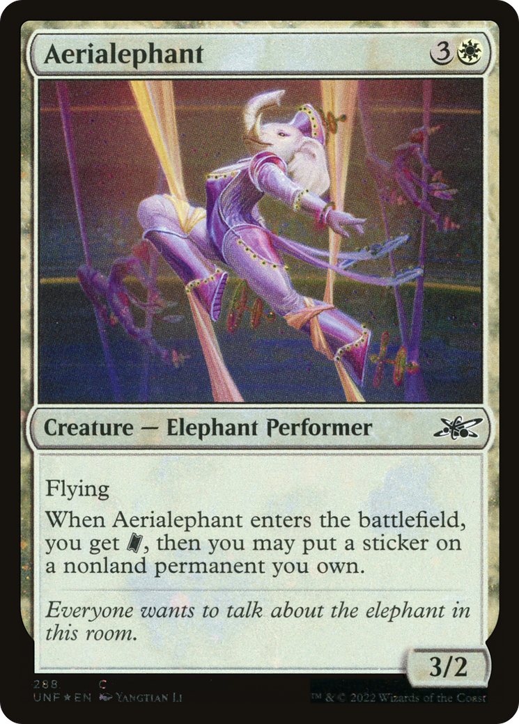 Aerialephant (Galaxy Foil) [Unfinity] | Silver Goblin