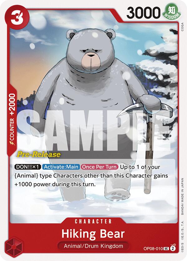 Hiking Bear  (OP08-010) - Two Legends Pre-Release Cards