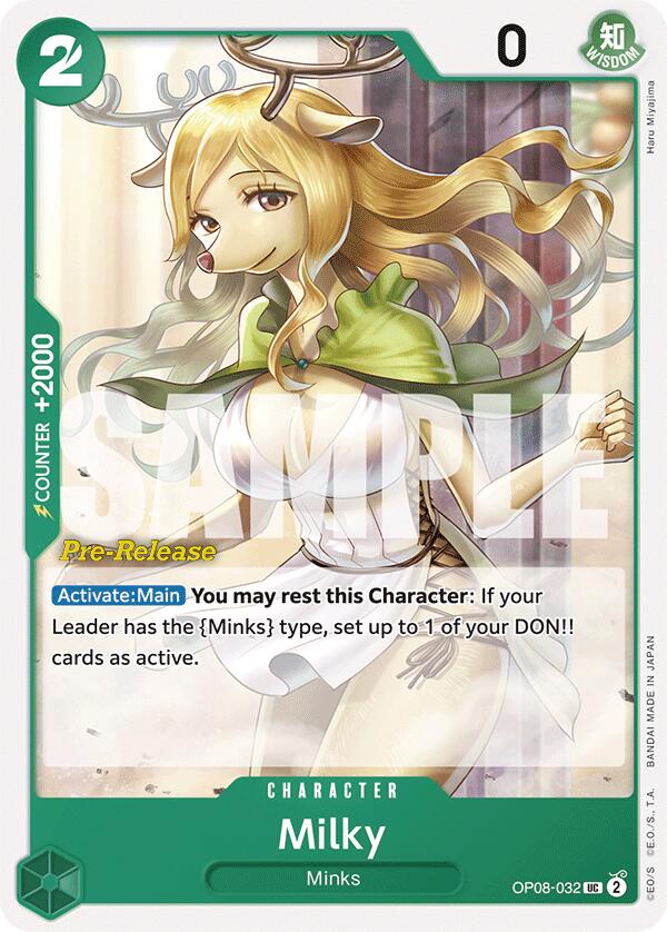 Milky  (OP08-032) - Two Legends Pre-Release Cards