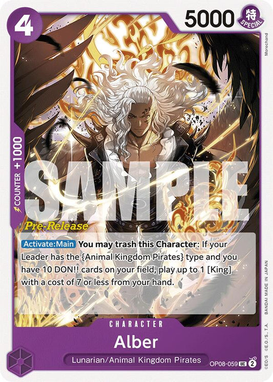 Alber  (OP08-059) - Two Legends Pre-Release Cards