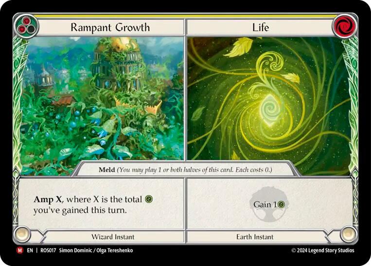 Rampant Growth // Life [ROS017] (Rosetta)  Rainbow Foil | Silver Goblin