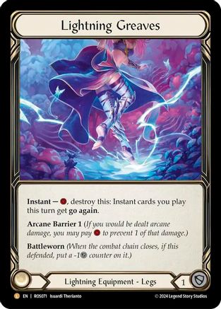 Lightning Greaves Rainbow Foil (ROS071) - Rosetta