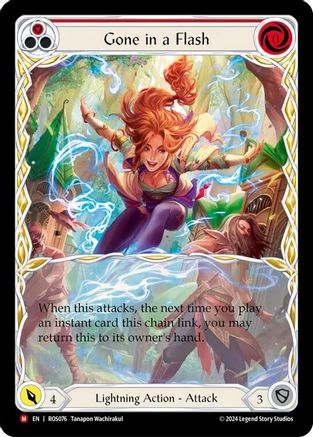 Gone in a Flash (Extended Art) (ROS076) Rainbow Foil - Rosetta