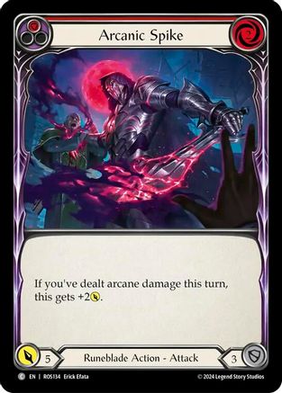 Arcanic Spike (Red) (ROS134) Rainbow Foil - Rosetta