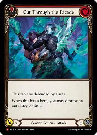 Cut Through the Facade (ROS216) Rainbow Foil - Rosetta