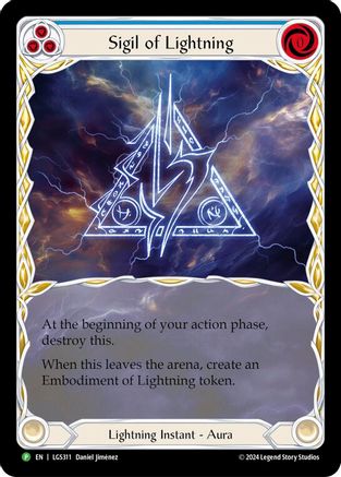 Sigil of Lightning (Extended Art) - LGS311 (LGS311) Rainbow Foil - Flesh and Blood: Promo Cards
