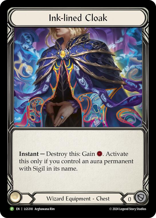 Ink-lined Cloak [LGS318] (Promo)  Rainbow Foil | Silver Goblin