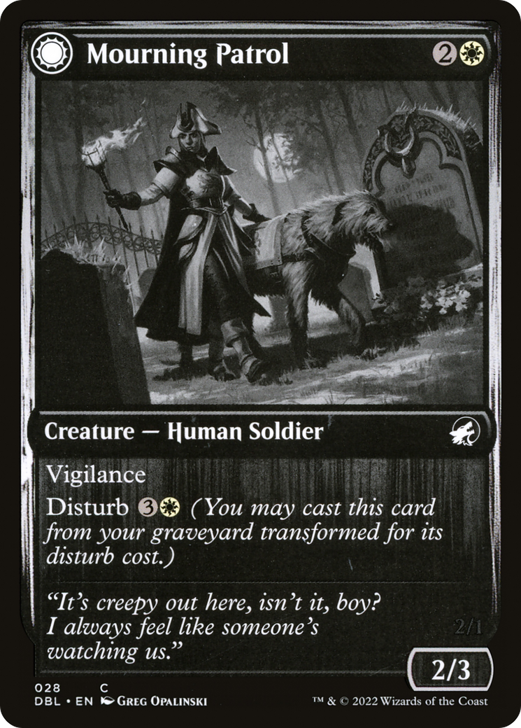 Mourning Patrol // Morning Apparition [Innistrad: Double Feature] | Silver Goblin