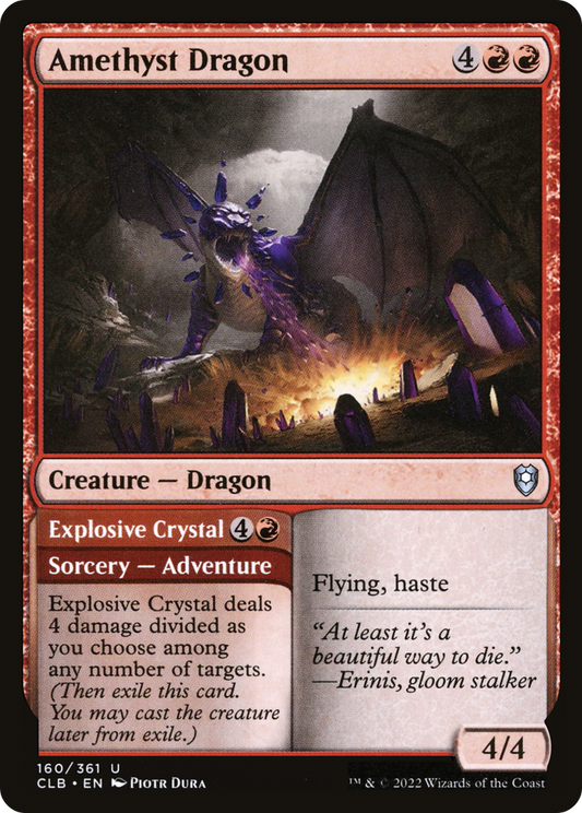 Amethyst Dragon // Explosive Crystal [Commander Legends: Battle for Baldur's Gate]