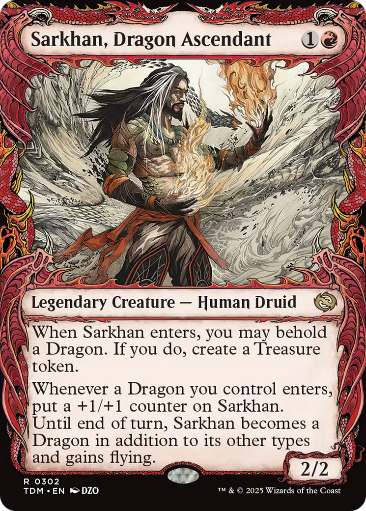 Sarkhan, Dragon Ascendant (Showcase) (302) Foil - Tarkir: Dragonstorm