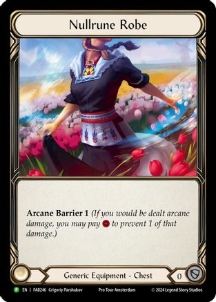 Nullrune Robe - FAB246 (FAB246) Rainbow Foil - Flesh and Blood: Promo Cards