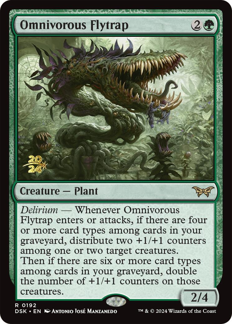 Omnivorous Flytrap [Duskmourn: House of Horror Prerelease Promos] | Silver Goblin