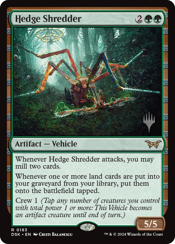 Hedge Shredder [Duskmourn: House of Horror Promos] | Silver Goblin