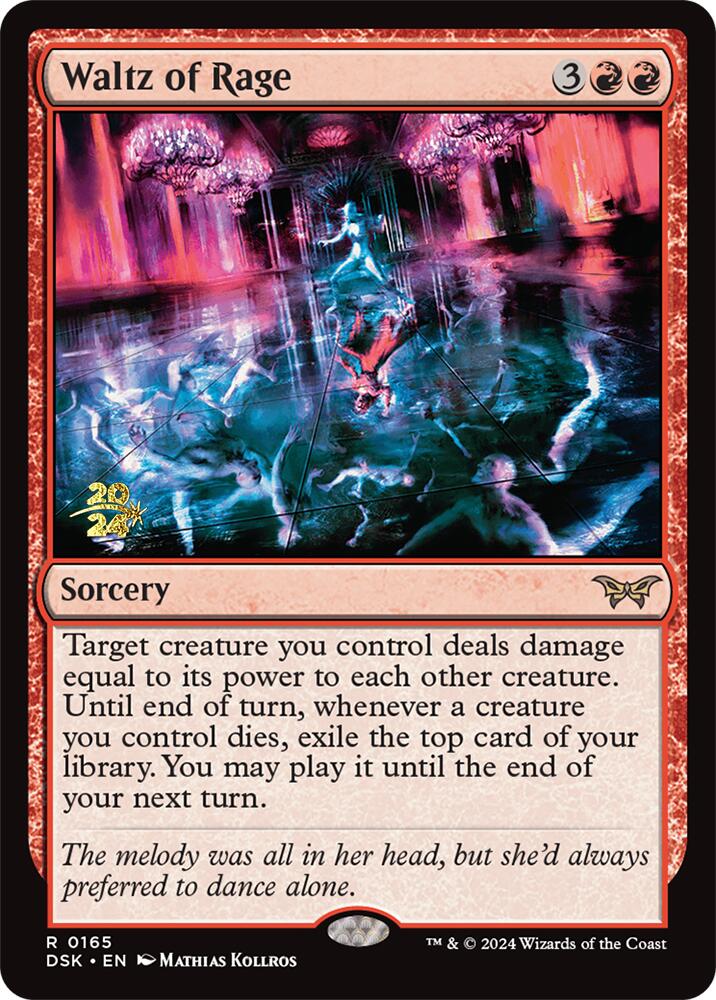 Waltz of Rage [Duskmourn: House of Horror Prerelease Promos] | Silver Goblin