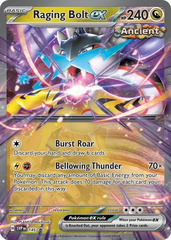 Raging Bolt ex (145) [Scarlet & Violet: Black Star Promos] | Silver Goblin