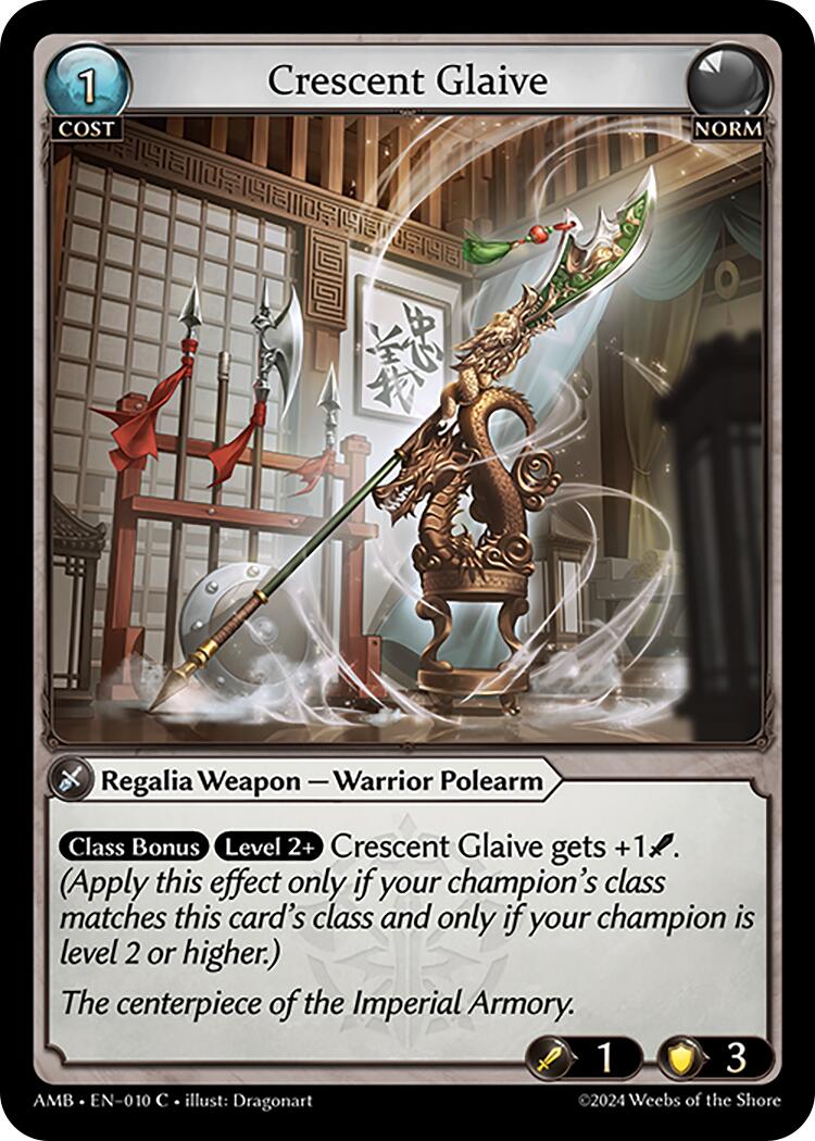 Crescent Glaive (010) [Mortal Ambition] Foil