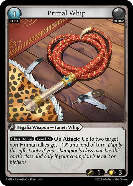 Primal Whip (020) [Mortal Ambition] Foil