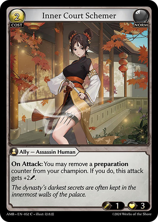 Inner Court Schemer (052) [Mortal Ambition] Foil