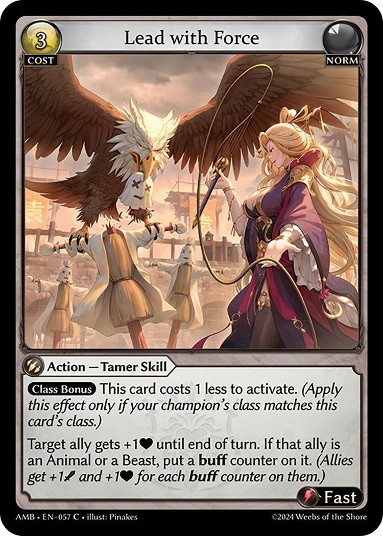 Lead with Force (057) [Mortal Ambition] Foil