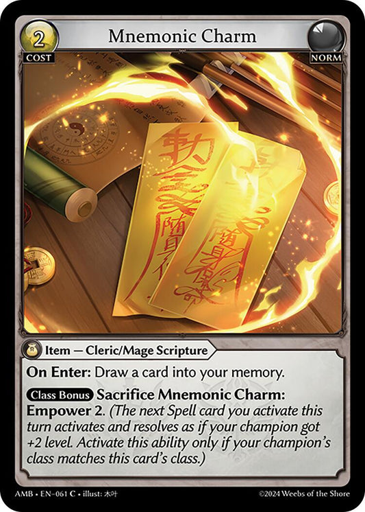 Mnemonic Charm (061) [Mortal Ambition] Foil