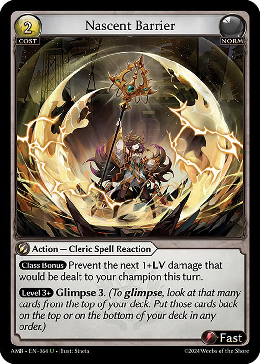 Nascent Barrier (064) [Mortal Ambition] Foil