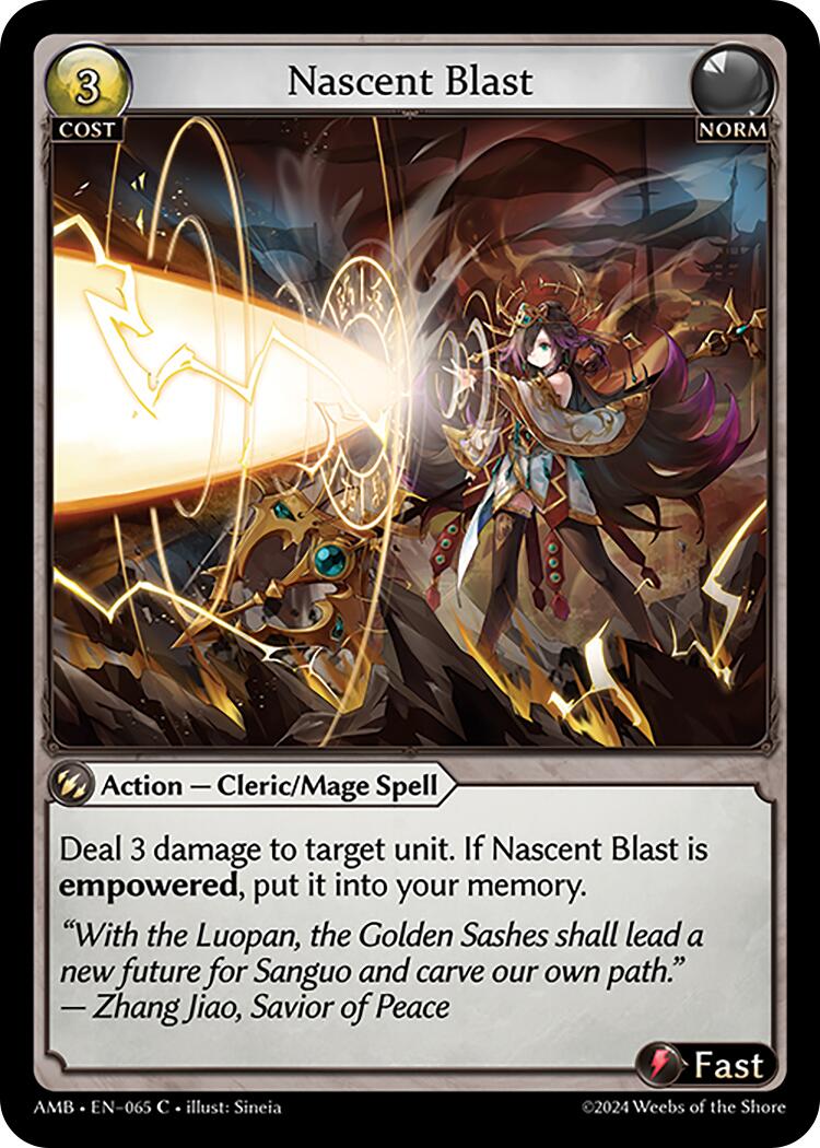 Nascent Blast (065) [Mortal Ambition] Foil