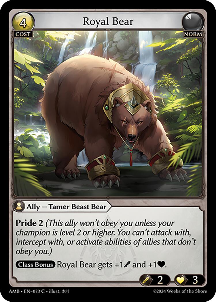 Royal Bear (073) [Mortal Ambition] Foil