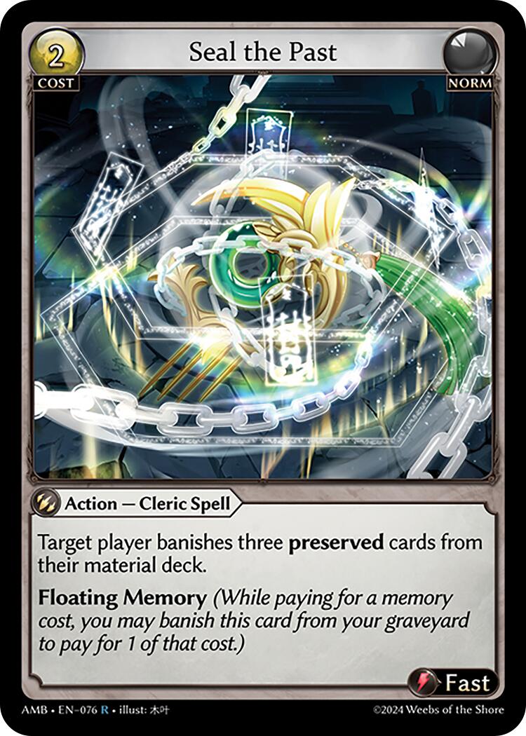 Seal the Past (076) [Mortal Ambition] Foil