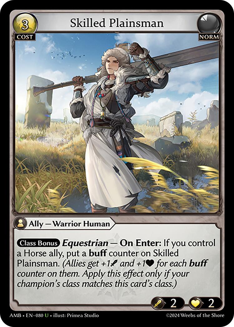 Skilled Plainsman (080) [Mortal Ambition] Foil