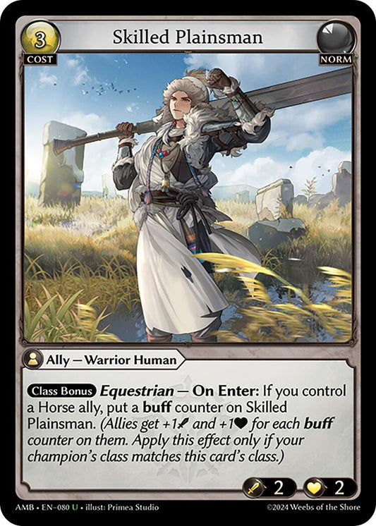 Skilled Plainsman (080) [Mortal Ambition] Foil