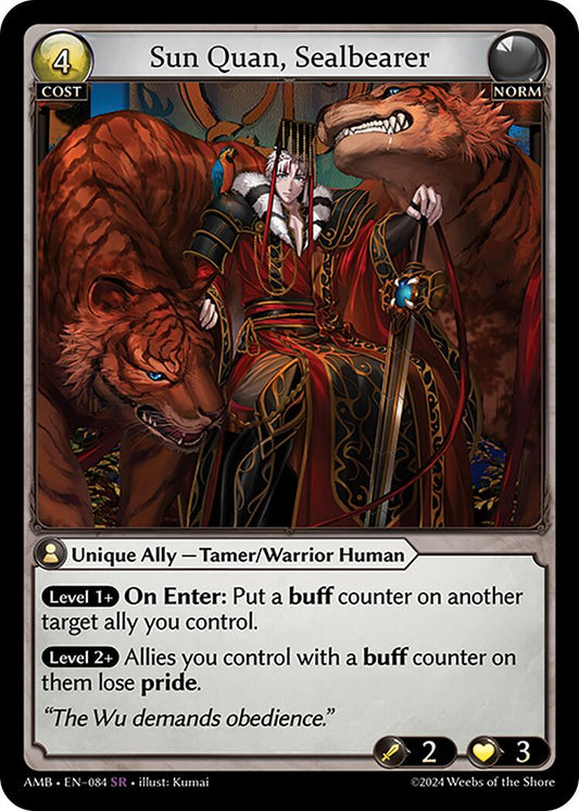 Sun Quan, Sealbearer (084) [Mortal Ambition] Foil