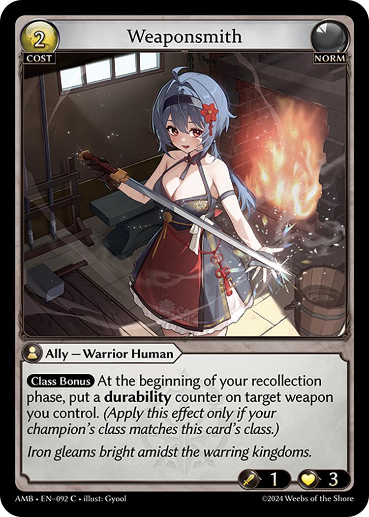 Weaponsmith (092) [Mortal Ambition] Foil