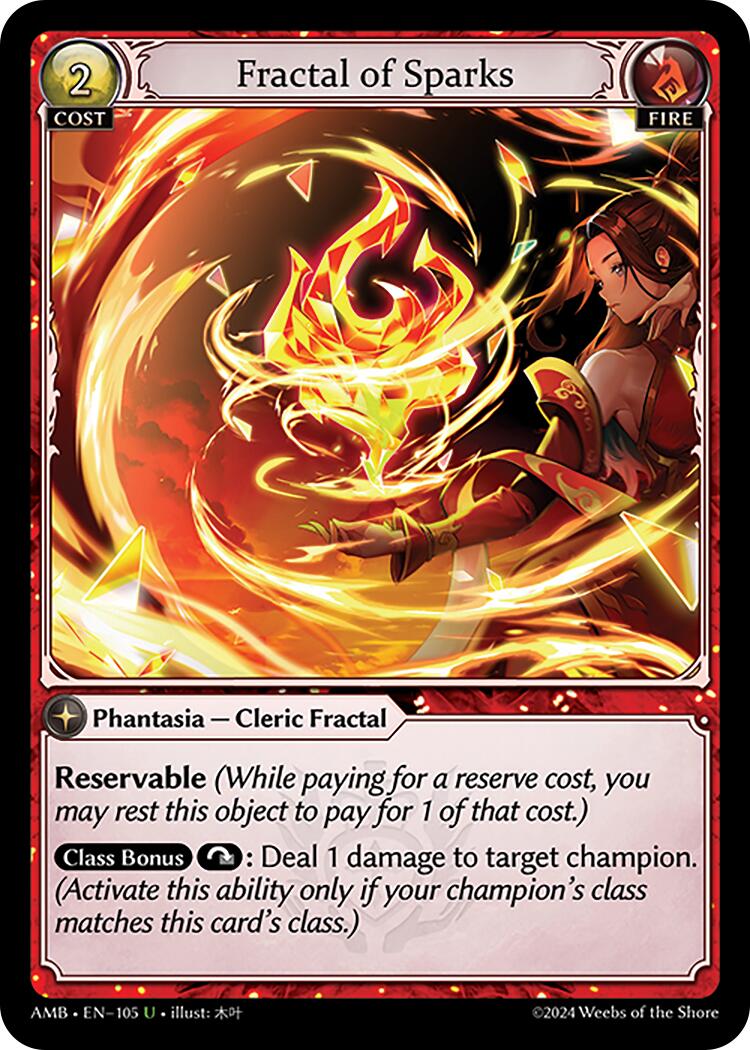 Fractal of Sparks (105) [Mortal Ambition] Foil