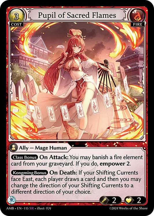 Pupil of Sacred Flames (115) [Mortal Ambition] Foil