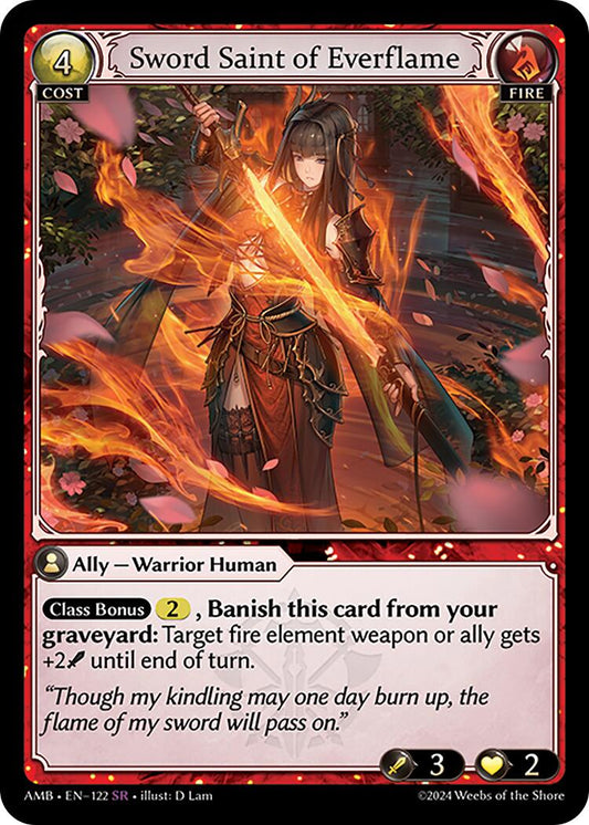 Sword Saint of Everflame (122) [Mortal Ambition] Foil