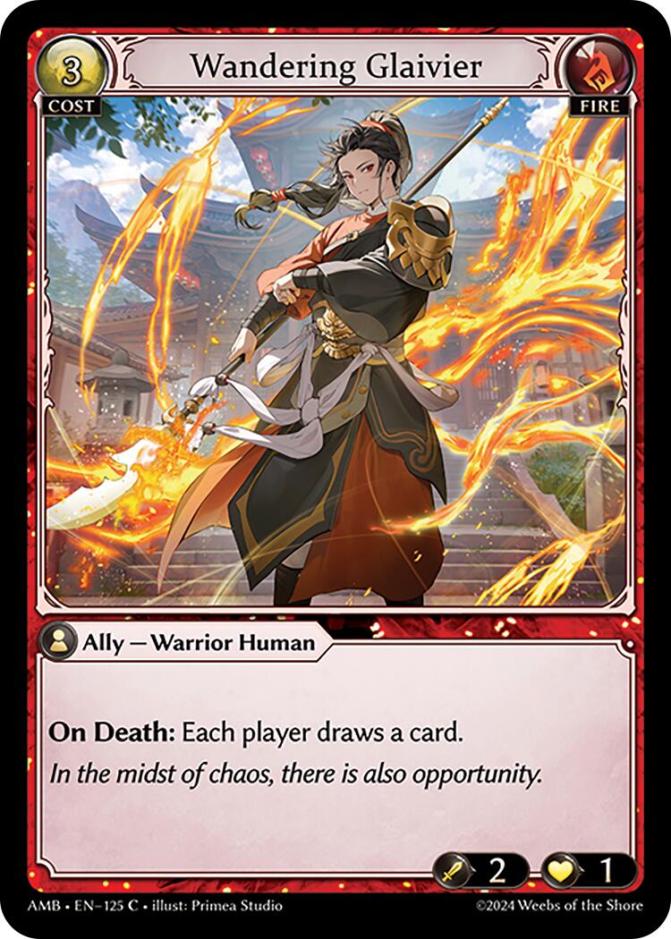 Wandering Glaivier (125) [Mortal Ambition] Foil