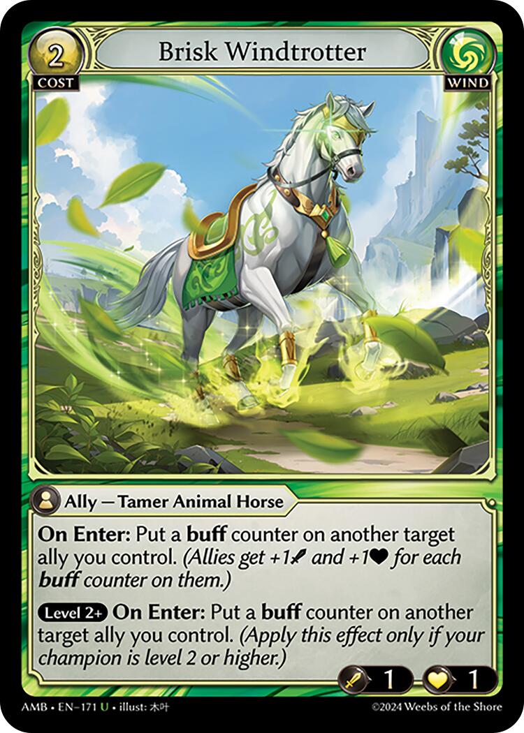 Brisk Windtrotter (171) [Mortal Ambition] Foil