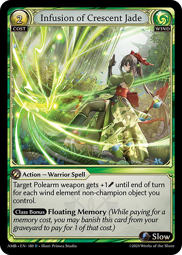 Infusion of Crescent Jade (180) [Mortal Ambition] Foil