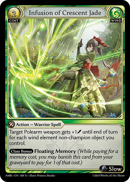 Infusion of Crescent Jade (180) [Mortal Ambition] Foil