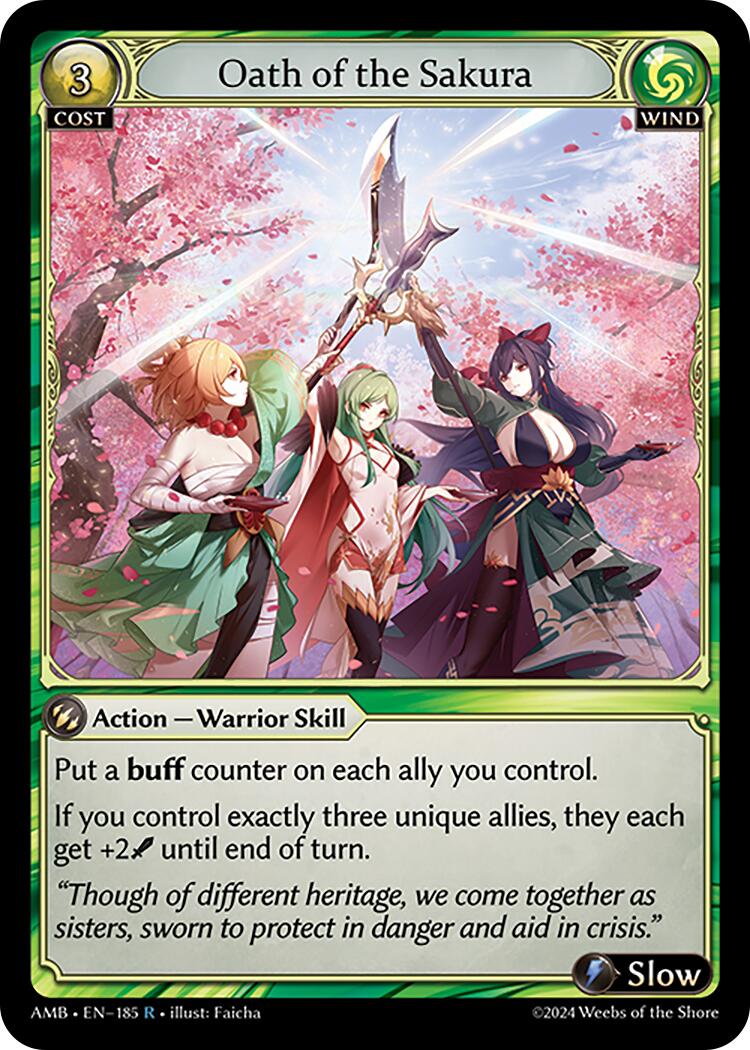 Oath of the Sakura (185) [Mortal Ambition] Foil