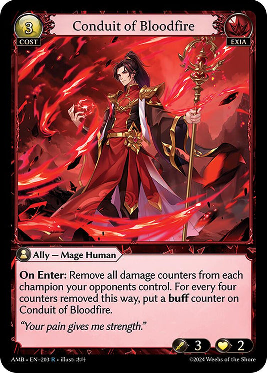 Conduit of Bloodfire (203) [Mortal Ambition] Foil