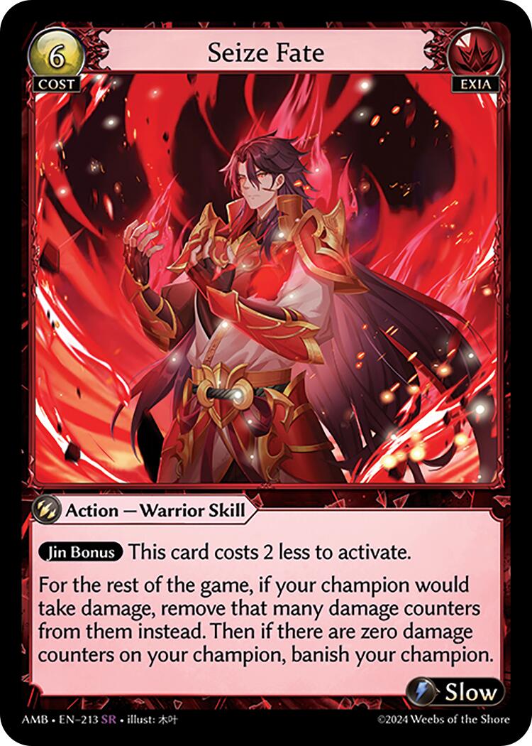 Seize Fate (213) [Mortal Ambition] Foil