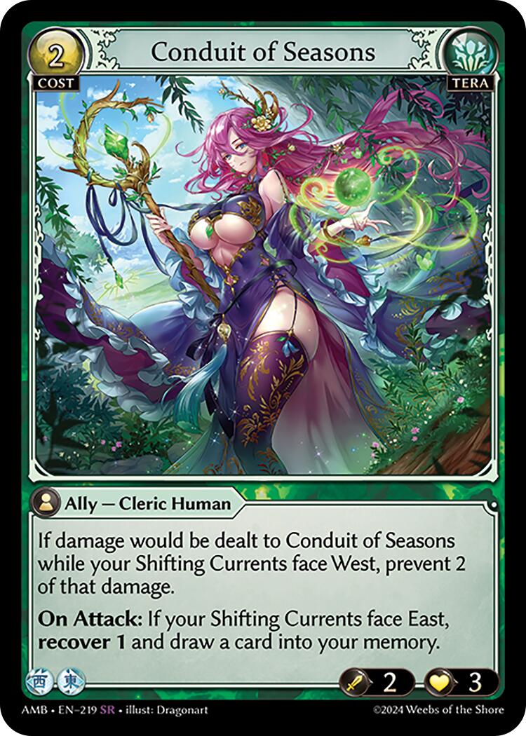 Conduit of Seasons (219) [Mortal Ambition] Foil