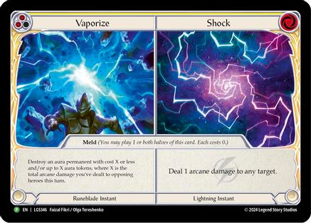 Vaporize // Shock - LGS346 Cold Foil (LGS346) - Flesh and Blood: Promo Cards